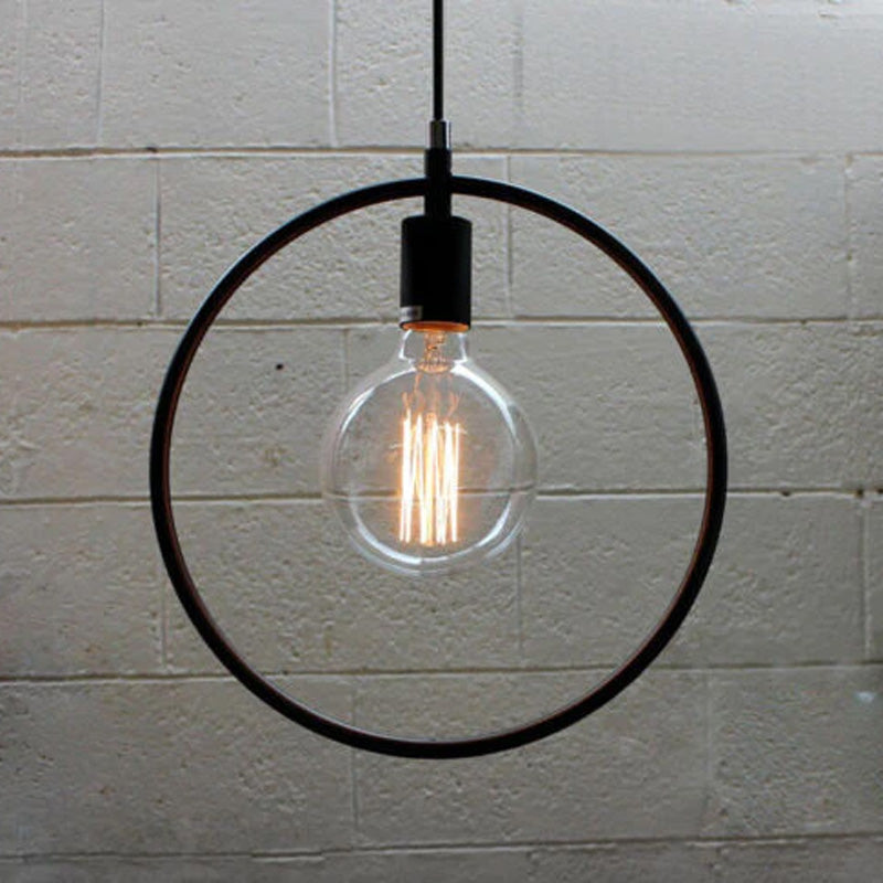 Kitchen Lights Black Metal over table~3181-0