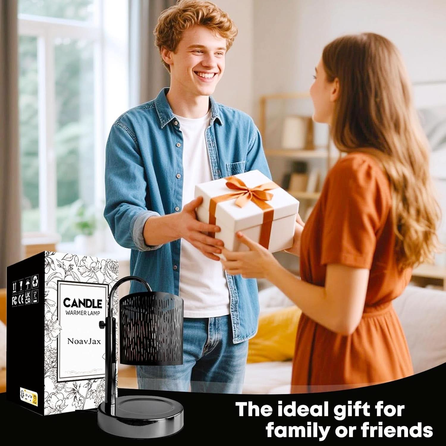 Electronic Candlelight Warmer Lamp With Timer Dimmer-4