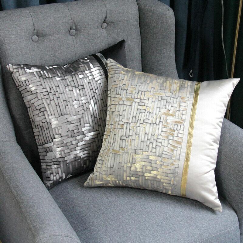 Modern Style Jacquard Silk Soft Cushion Cover Home Hotel 43x43 Cm-0