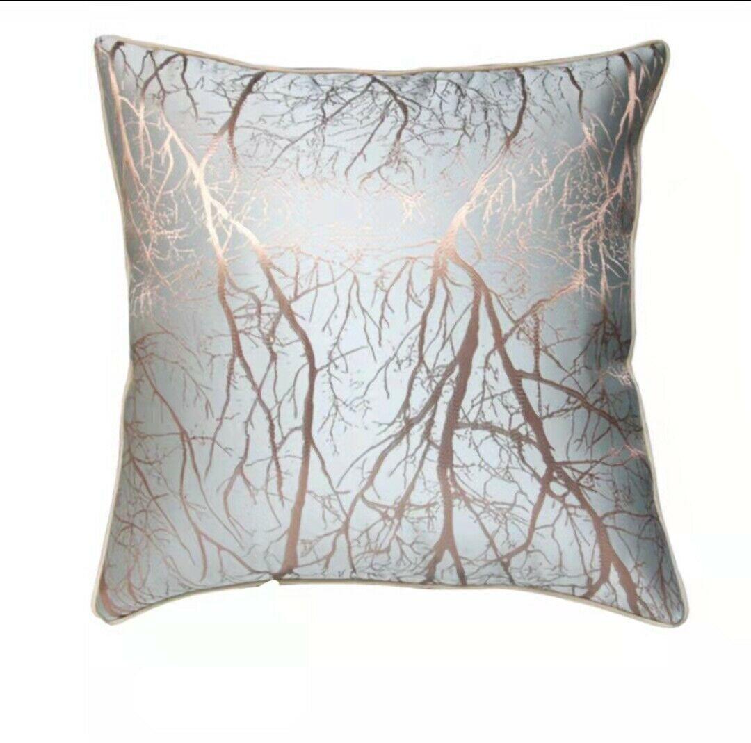 Branch  Pattern Jacquard Silk Soft Cushion Cover for Home Hotel-6