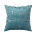 Light Blue Velvet Cushion Cover with Gold Stamping-3