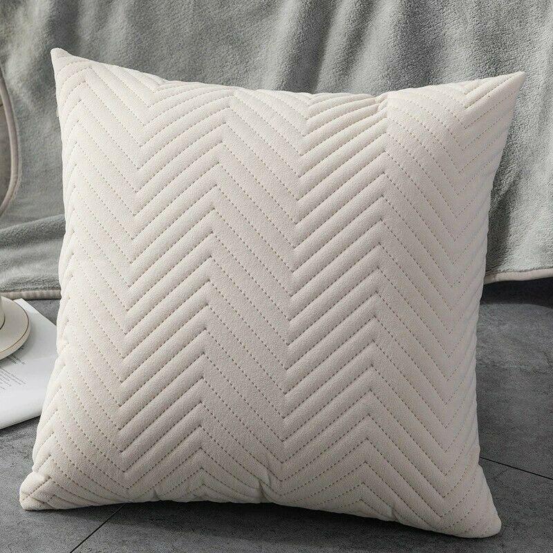 Herringbone Velvet Cushion Covers 18 X 18"-4