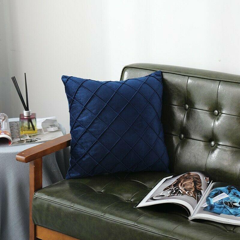 3D Pattern Velvet Cushion Covers 43x43cm (17 X 17 ")-7