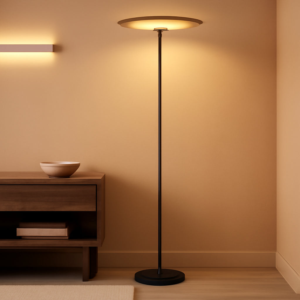 Bronze Sky LED Floorstanding Lamp Torchiere Dimmable-0