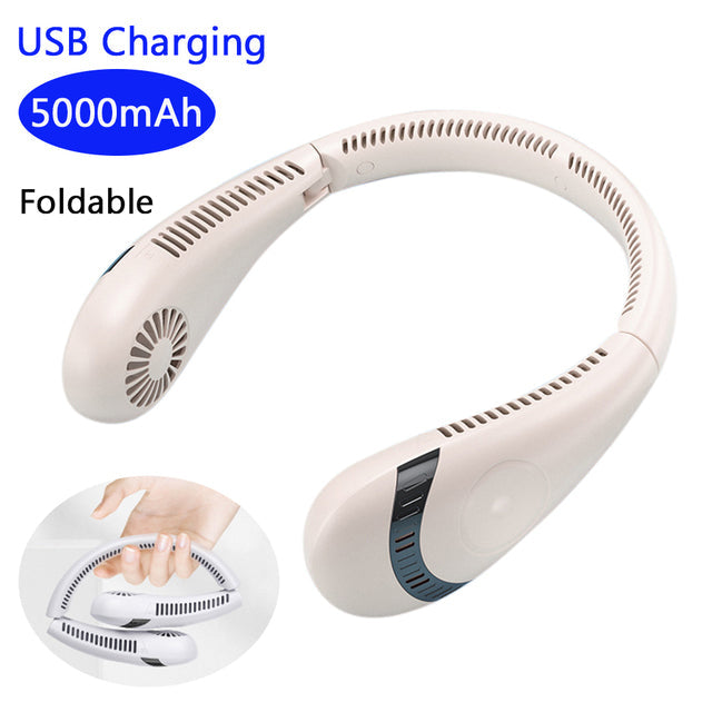 NeckBreeze Plus — Hanging Neck Fan with Digital Display