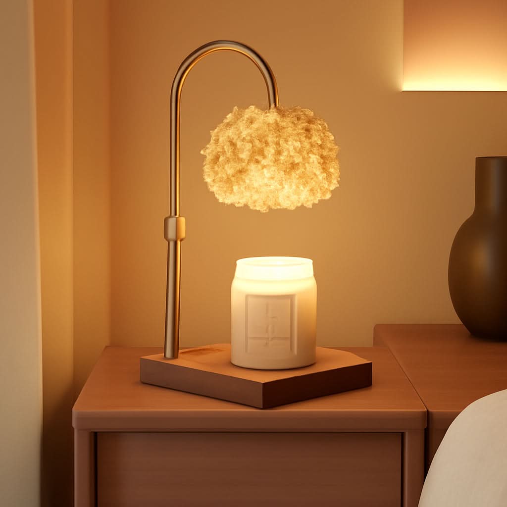 FullyAdjustable Crystal Candle Warmer Lamp With Timer-0