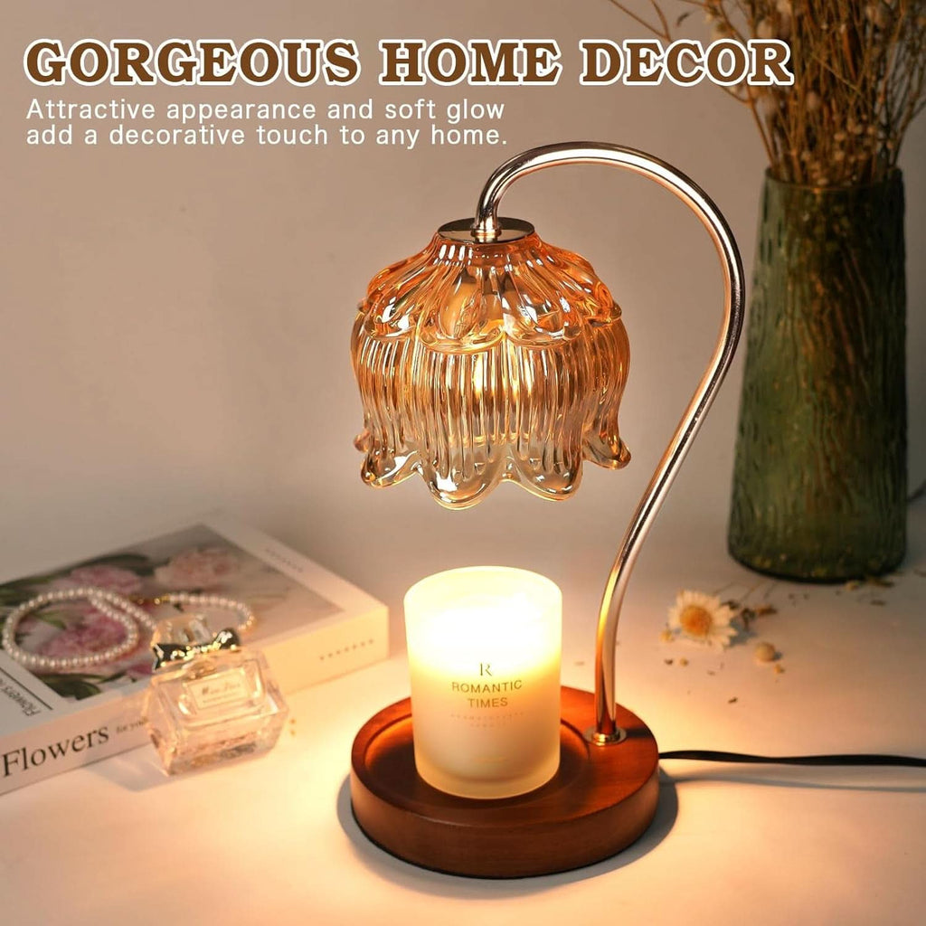 Lotus WaxMelt Warmer Lamp With ProgrammableTimerDimmable-1