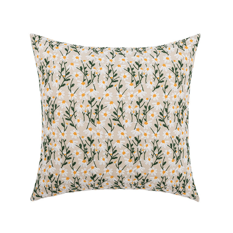 Nordic Ins Style Embroidered Pillowcase for Home Decor