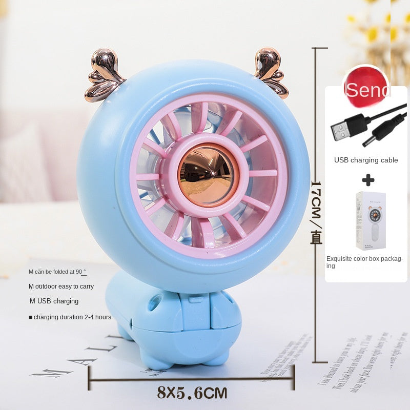 CartoonBreeze — Cartoon USB Rechargeable Handheld Fan