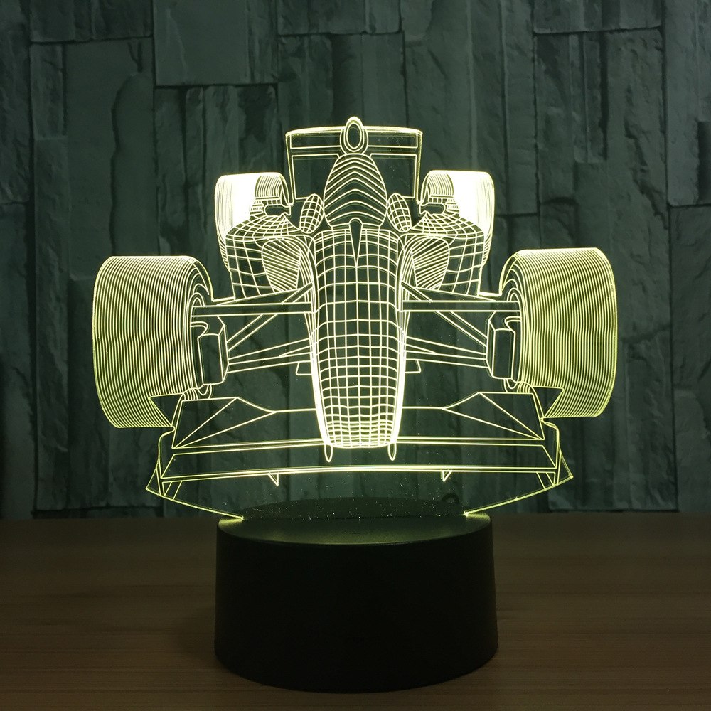 RaceGlow — 3D Racing Car LED Night Light