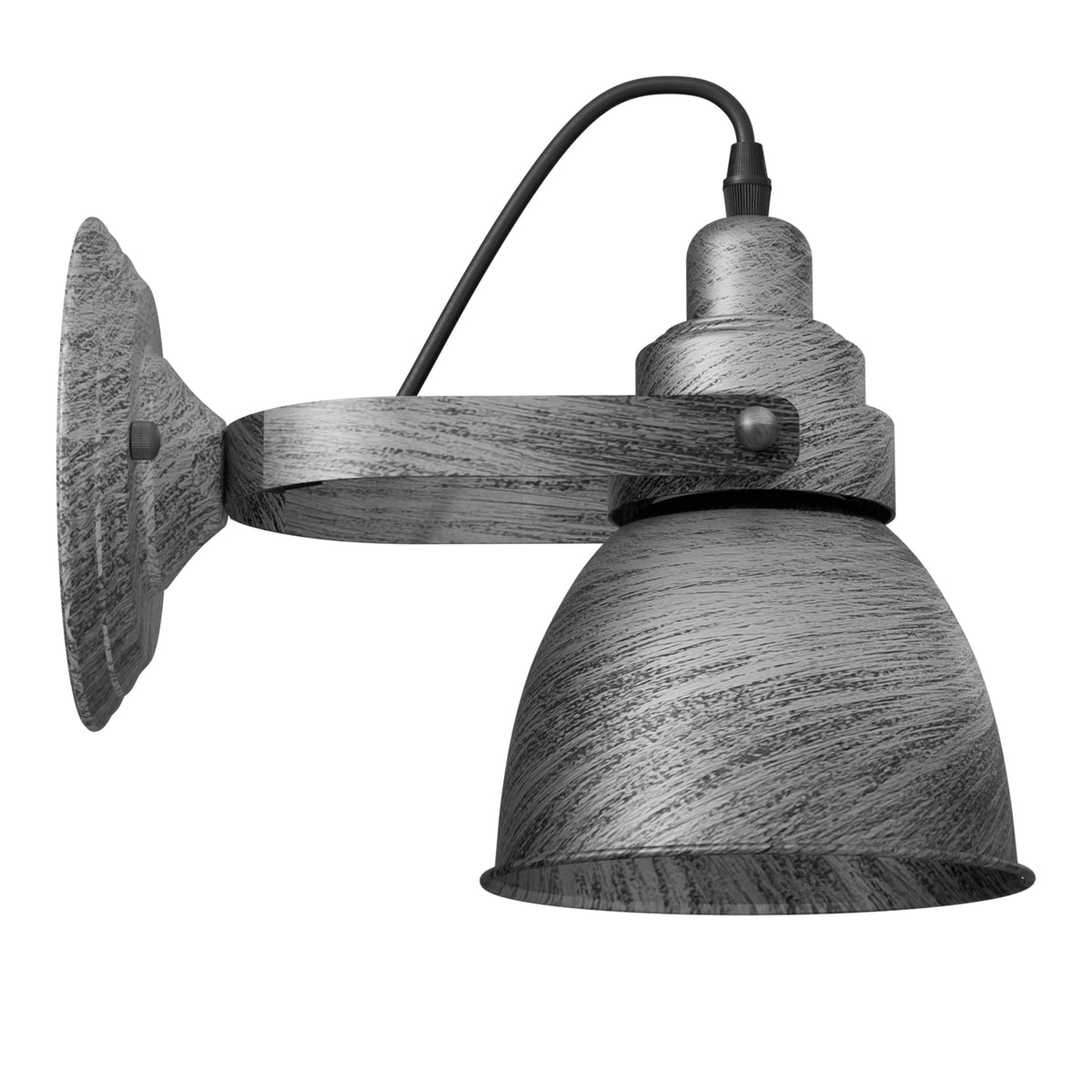 Industrial Wood Effect Bell Wall Light E27 ~5526-7
