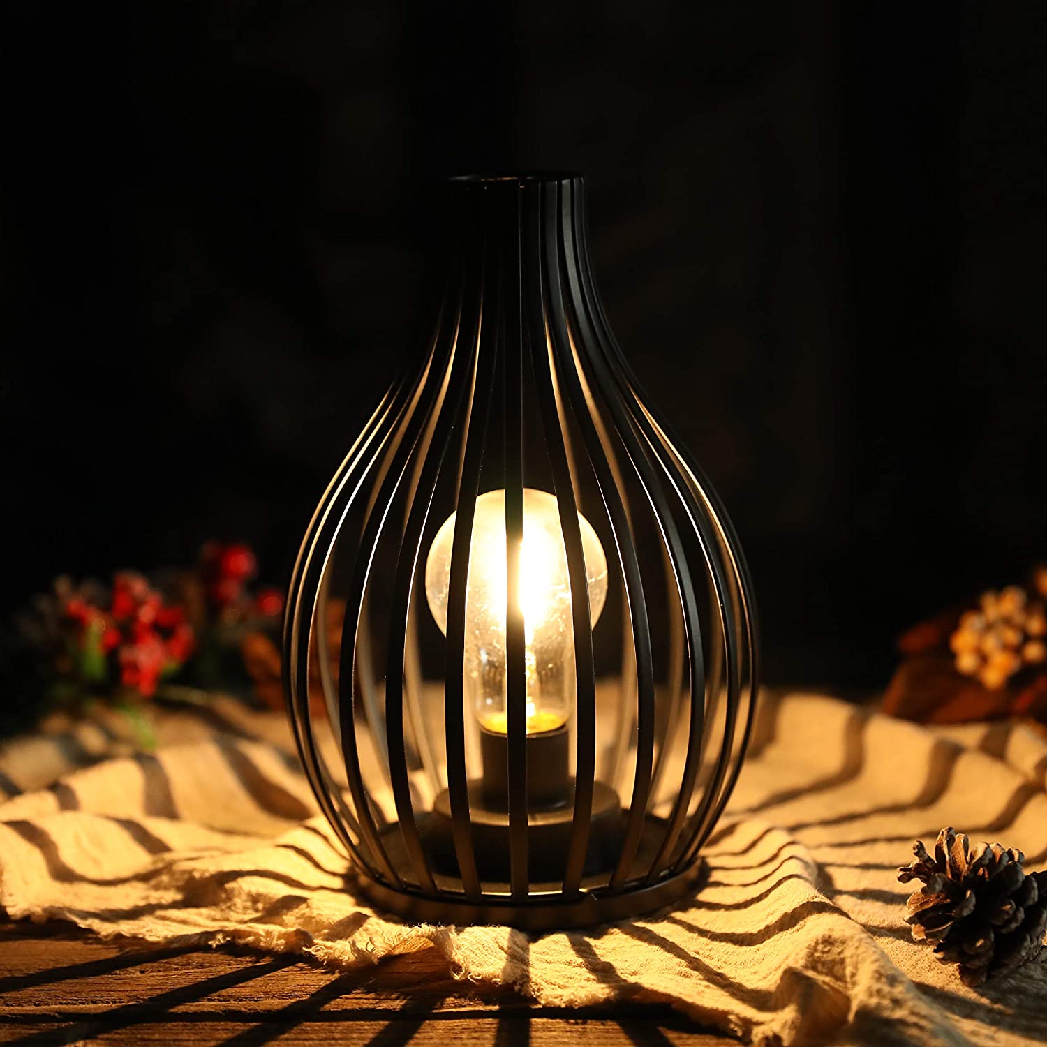 9.5''High Battery-Powered Table Lamp-2