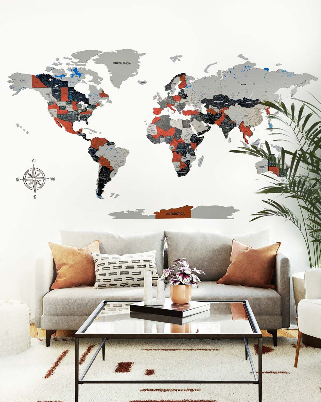Premium 3d wood world map | RUBY Birdywing®-0