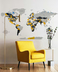 Premium 3d wood world map | SUNSHINE Birdywing®-0