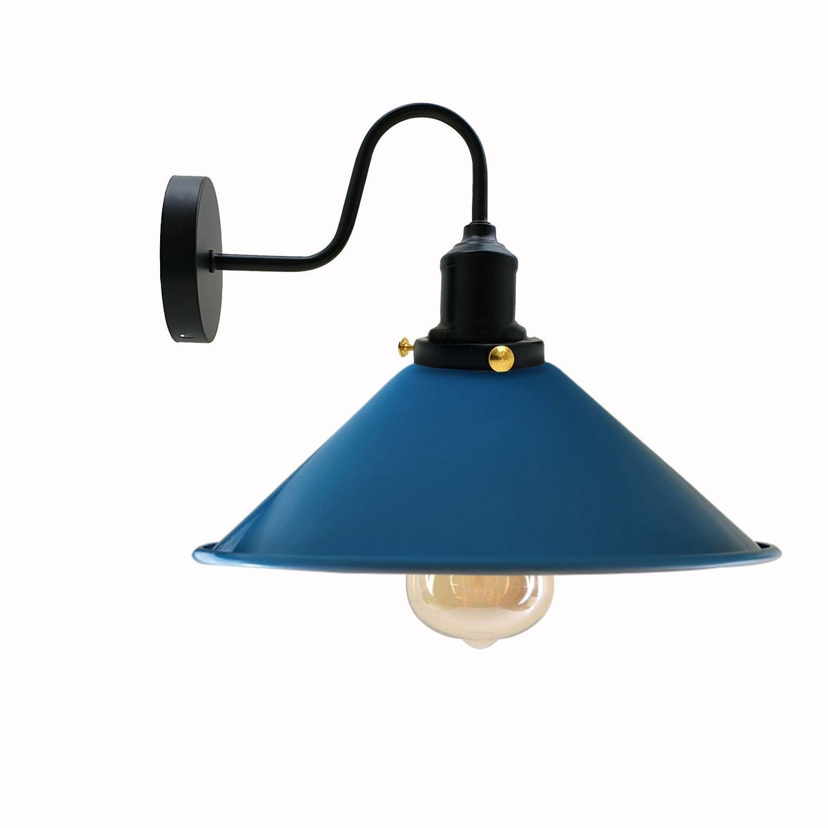 Industrial Wall Lights Indoor Swan Neck Indoor Sconce Meta  ~3391-7