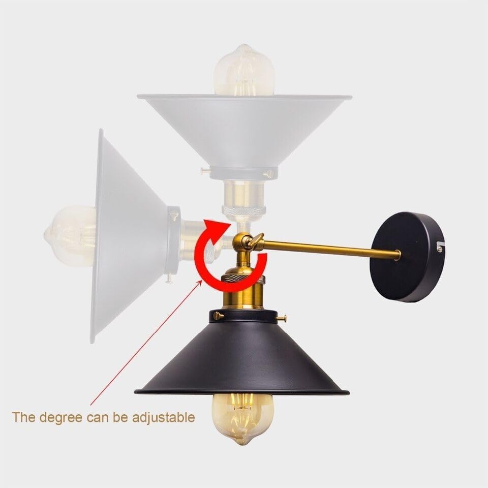 Industrial Metal Wall Sconce LED Light Fixtures ~ 6278-4