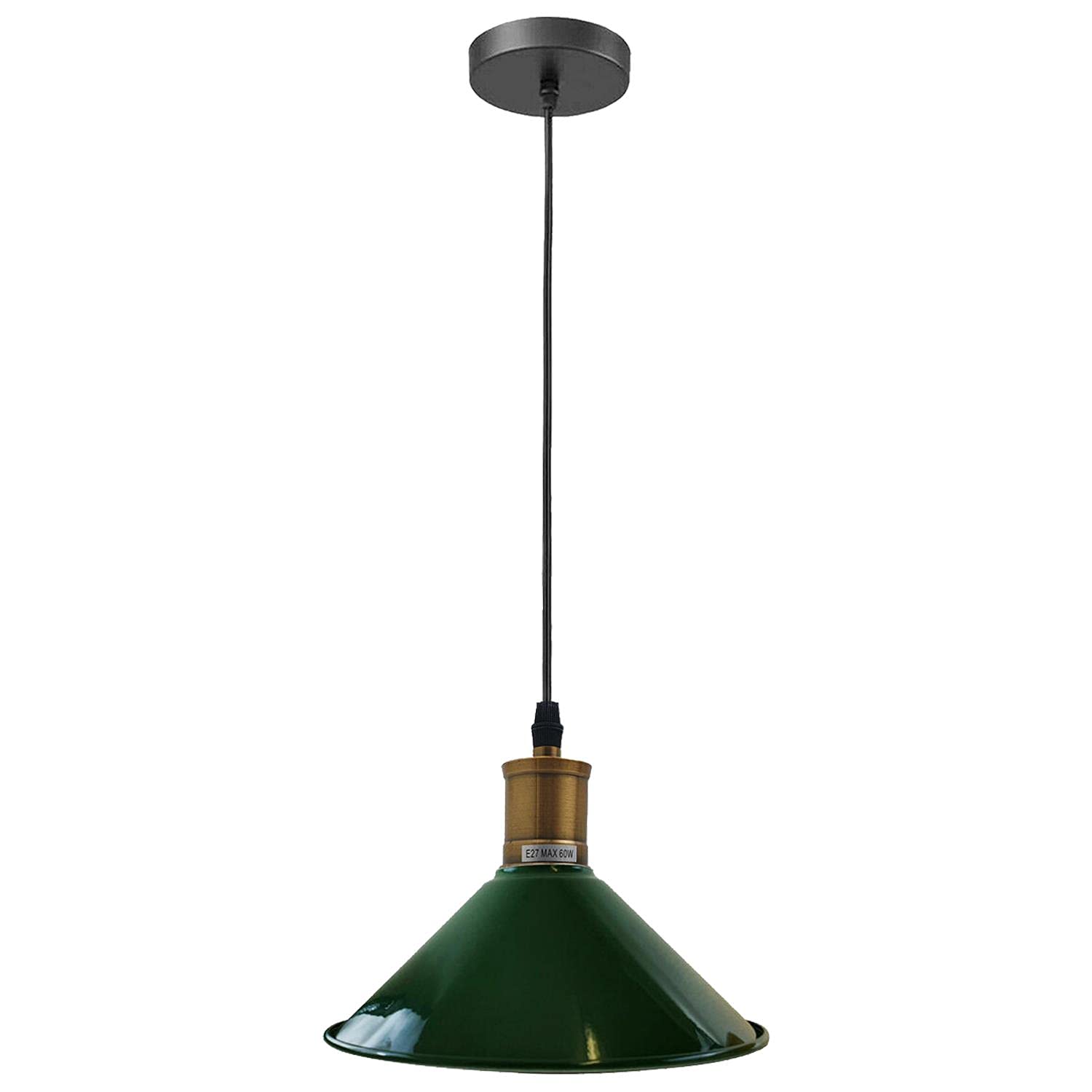 Vintage Industrial Pendant Light_Metal Shade Lamp~1420-6