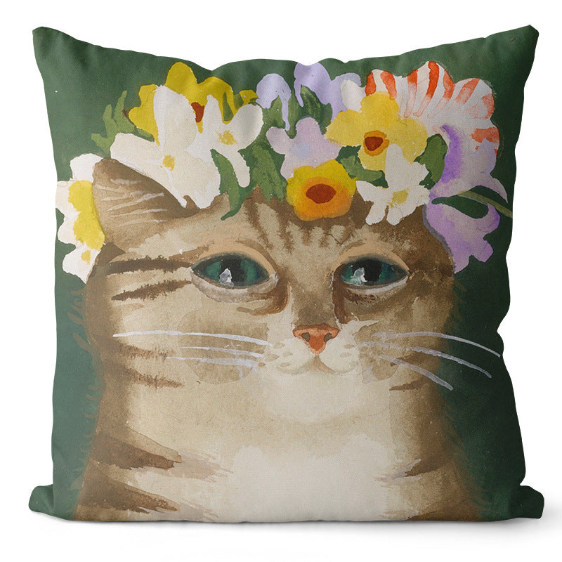 Home Art Oil Painting Pillow Cover Decor