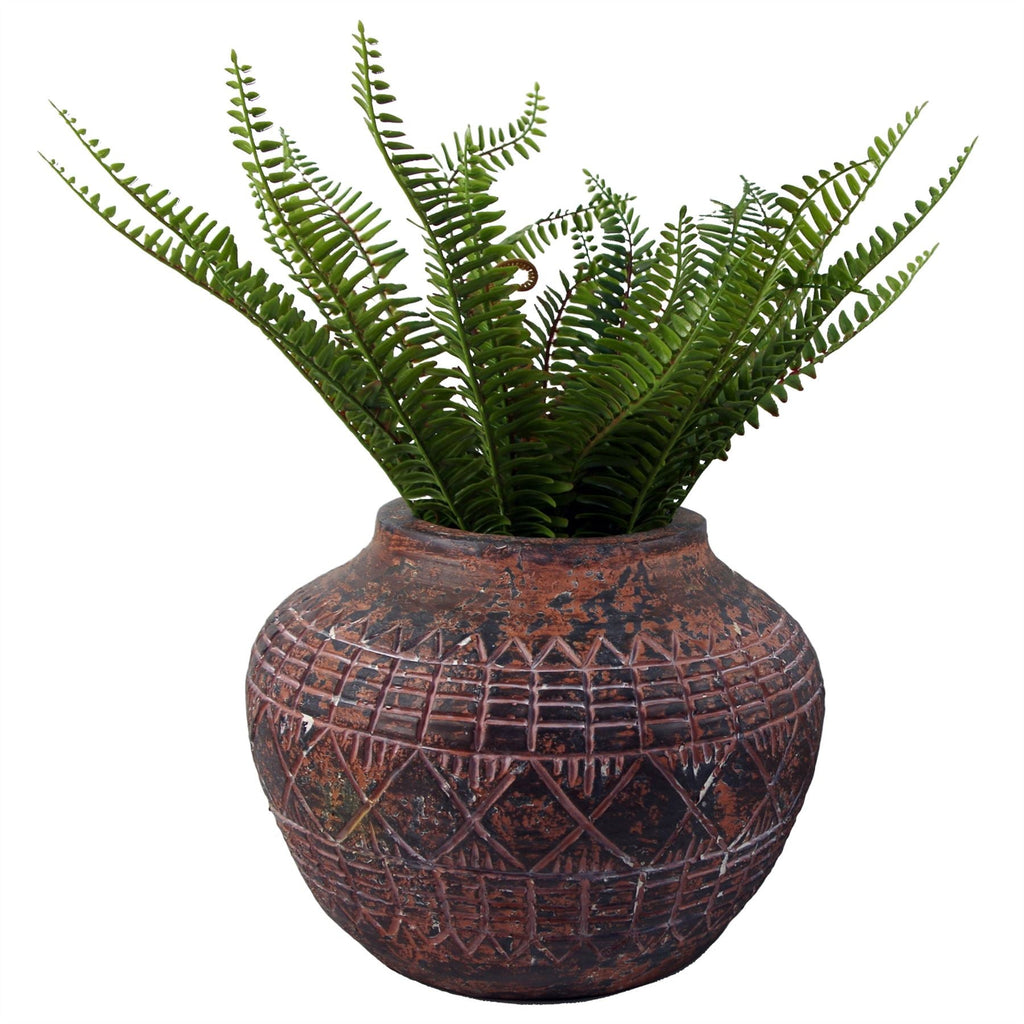 23cm x 30cm Large Aztec Vase Planter-3
