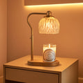 Goldtone Candle Warmer Lamp With Programmable Timer-0