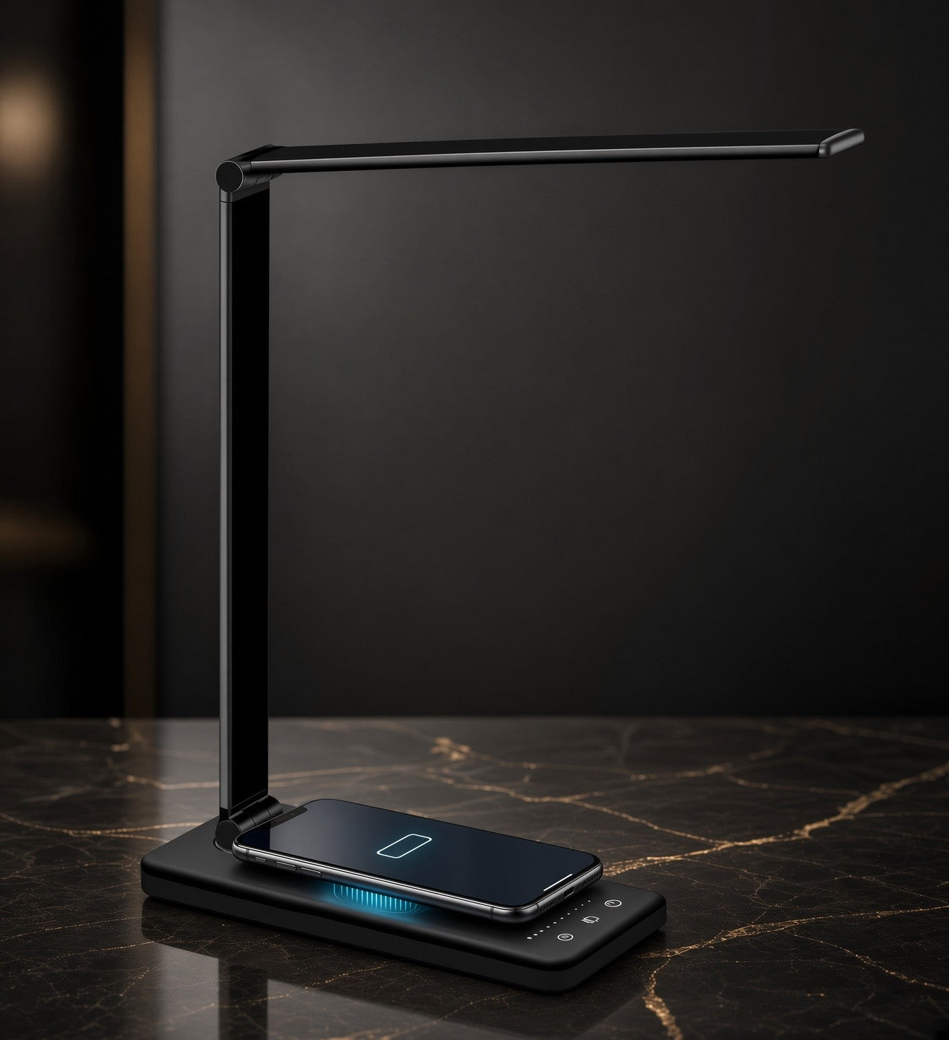 FlexCharge — Foldable LED Desk Lamp with Wireless Charger