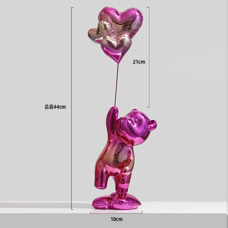 NovaBear — Luxury Electroplated Balloon Bear Figurine