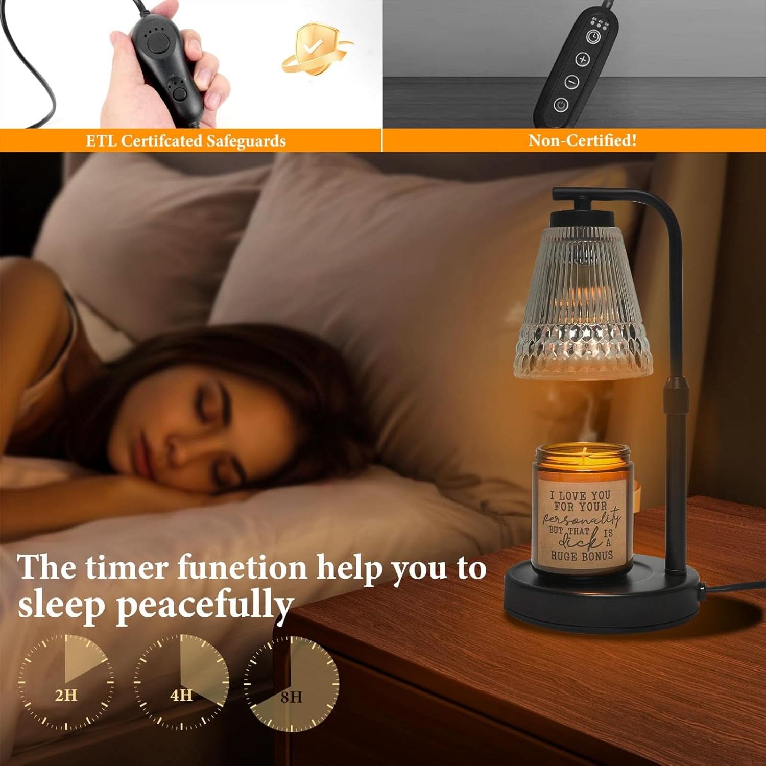 Adjustable Candle Warmer Lamp With Dimmable Feature-3