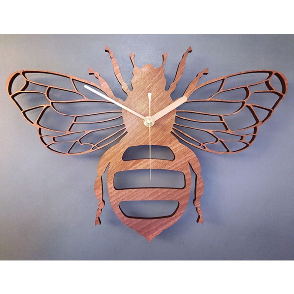 NovaBee — Creative Bamboo Bee Wall Clock