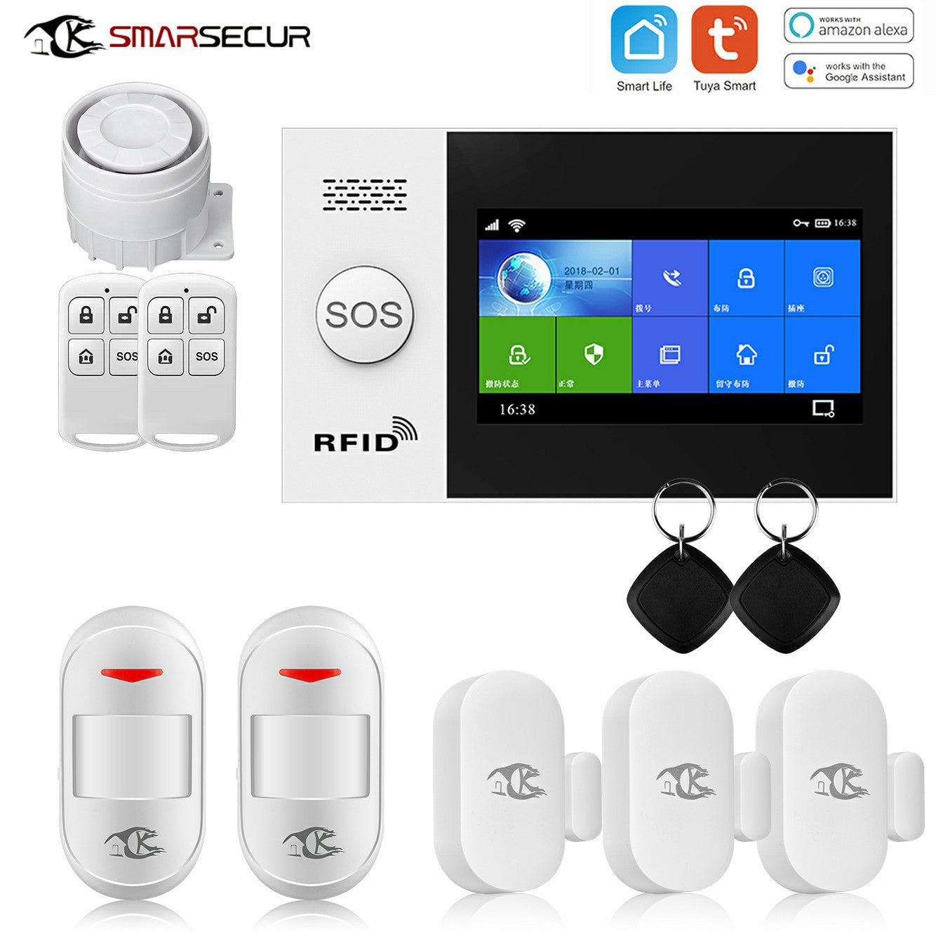 4G Smart Home Security Alarm for Doors and Windows