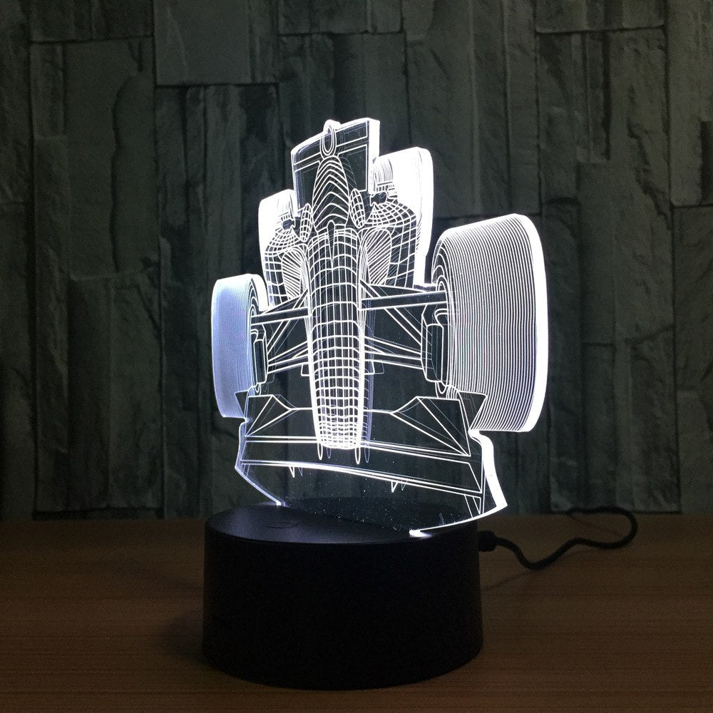 RaceGlow — 3D Racing Car LED Night Light