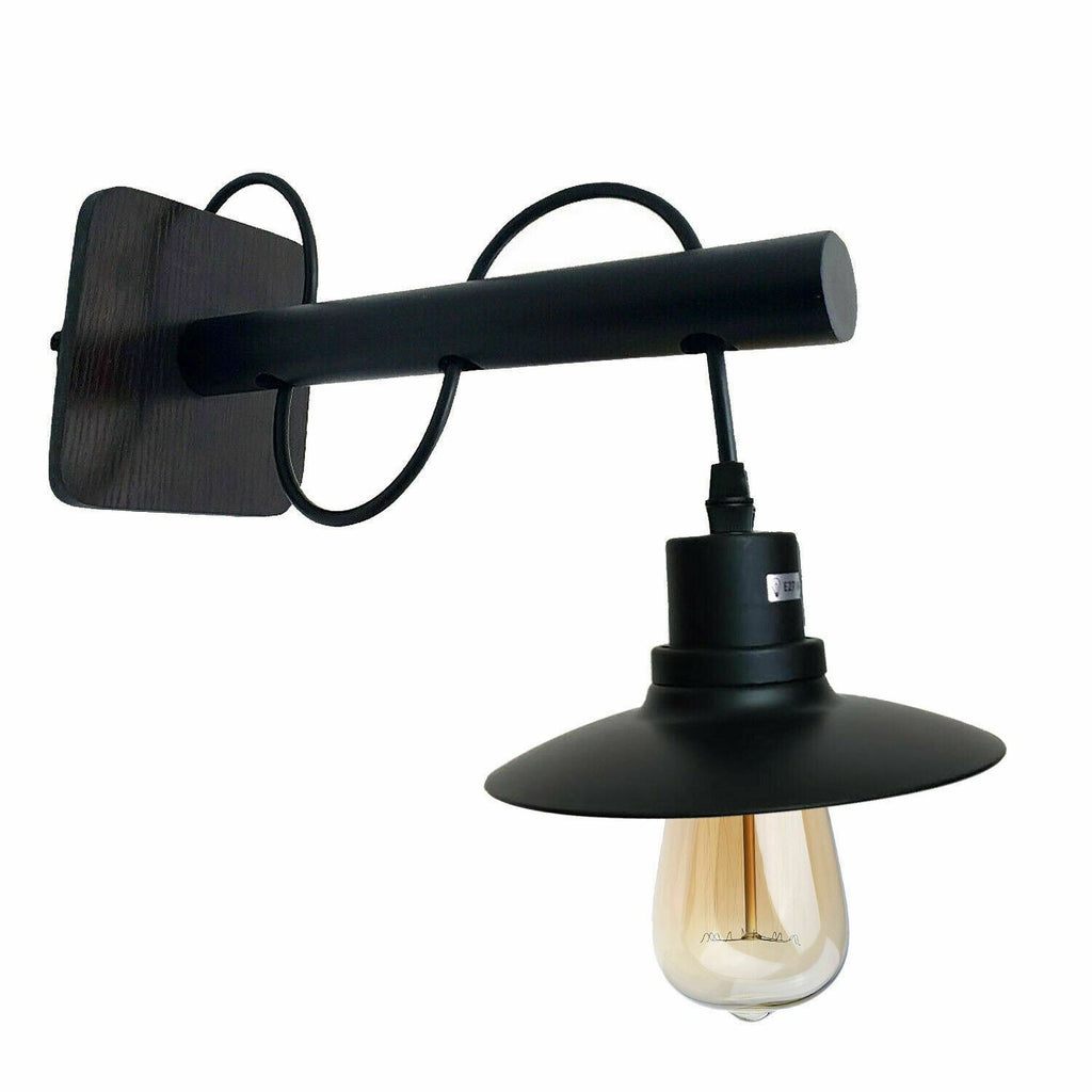 Vintage Modern Indoor Black Wall Sconce Wall Light Lamp Fitting Fixture ~1327-1
