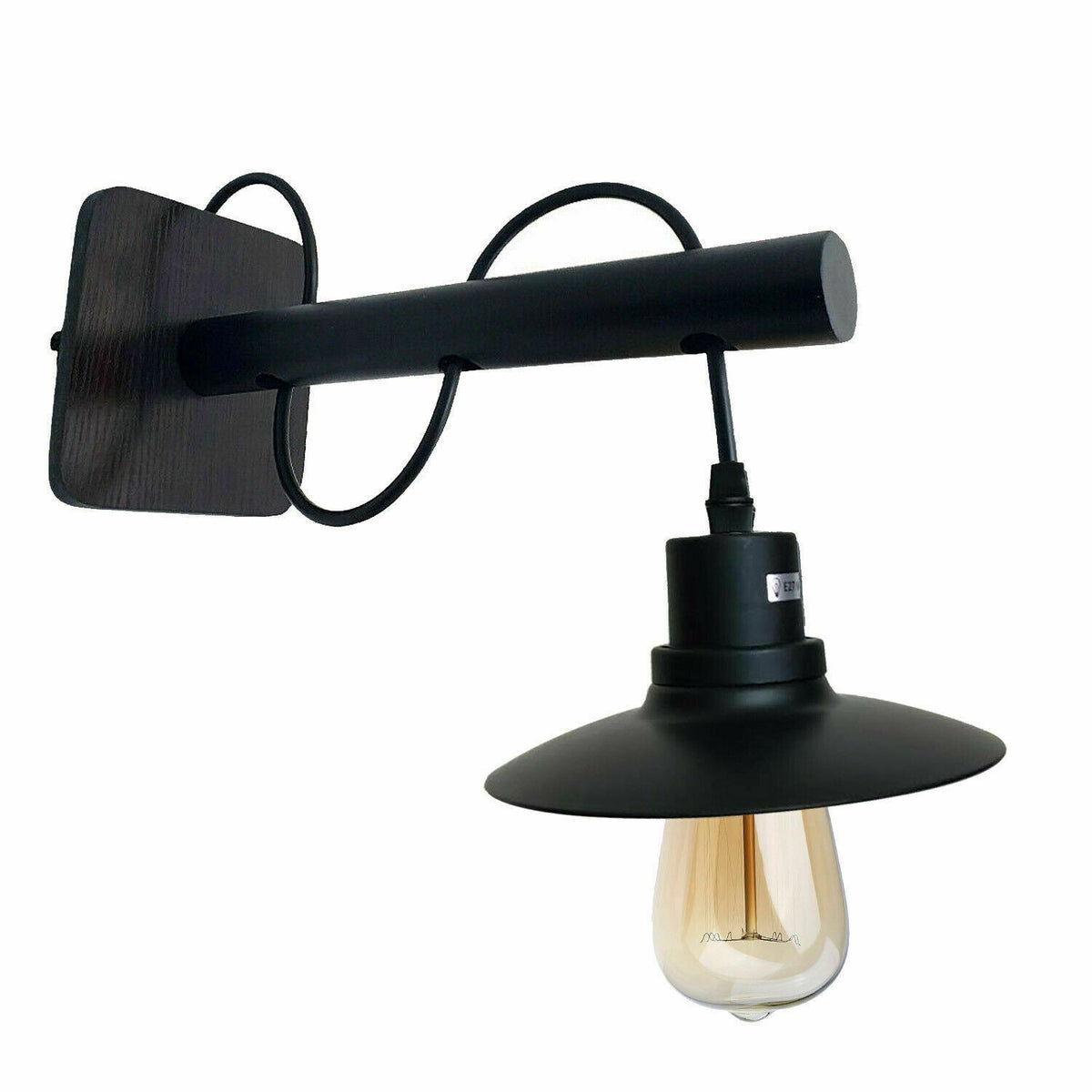 Vintage Modern Indoor Black Wall Sconce Wall Light Lamp Fitting Fixture ~1327-1