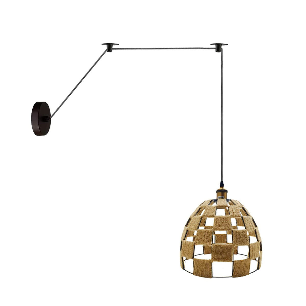 Bamboo Hemp Ceiling Pendant Light Fixture~6440-8
