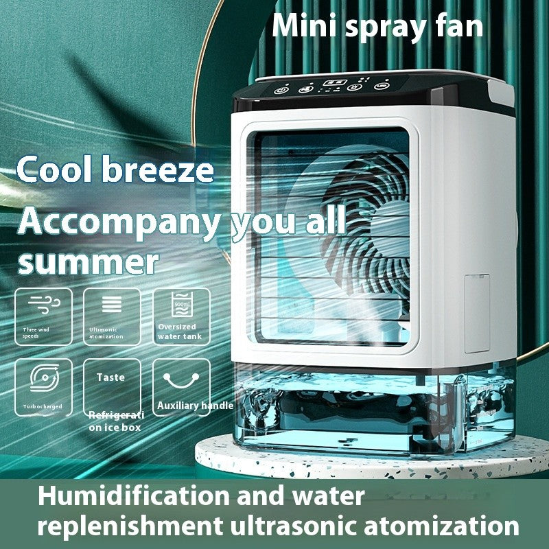 DualBreeze — Dual Spray USB Air Cooler Fan