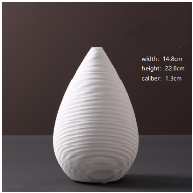 TerraWhiteMinimal — Decorative Vase