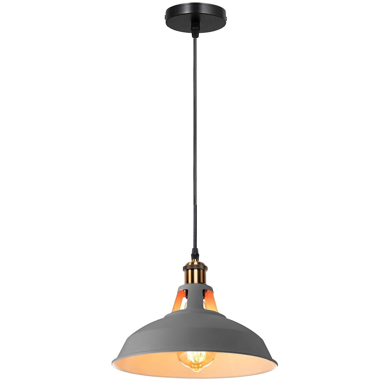 Metal Ceiling Pendant Light LED Modern Lamp Shade Hanging Lamp ~5870