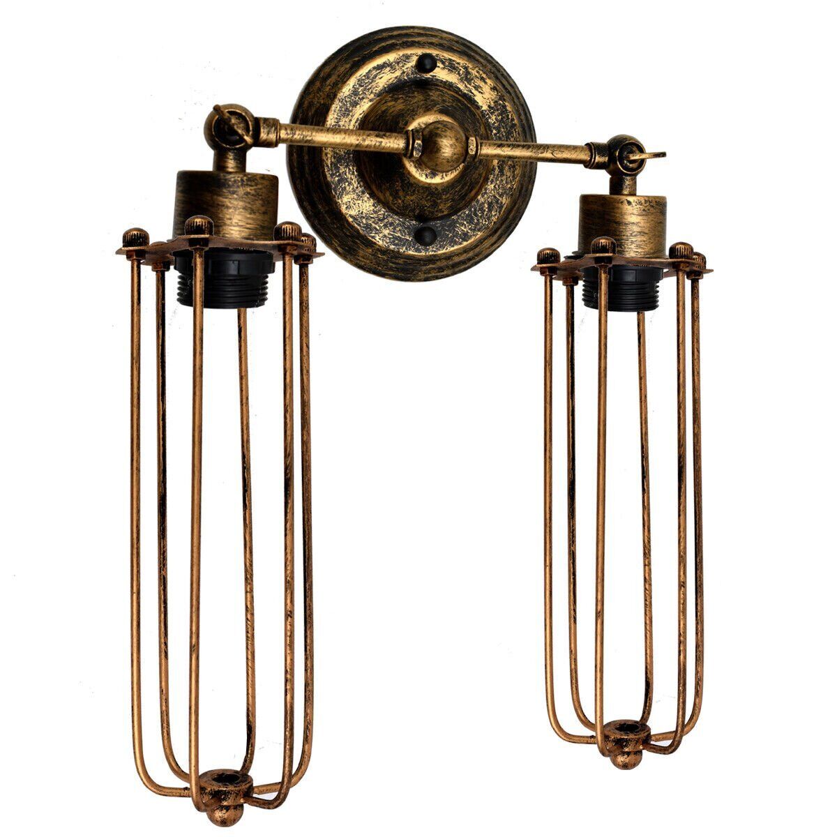 Vintage Industrial Wall Light Retro Cage Wall Sconce Lamp~5750-5