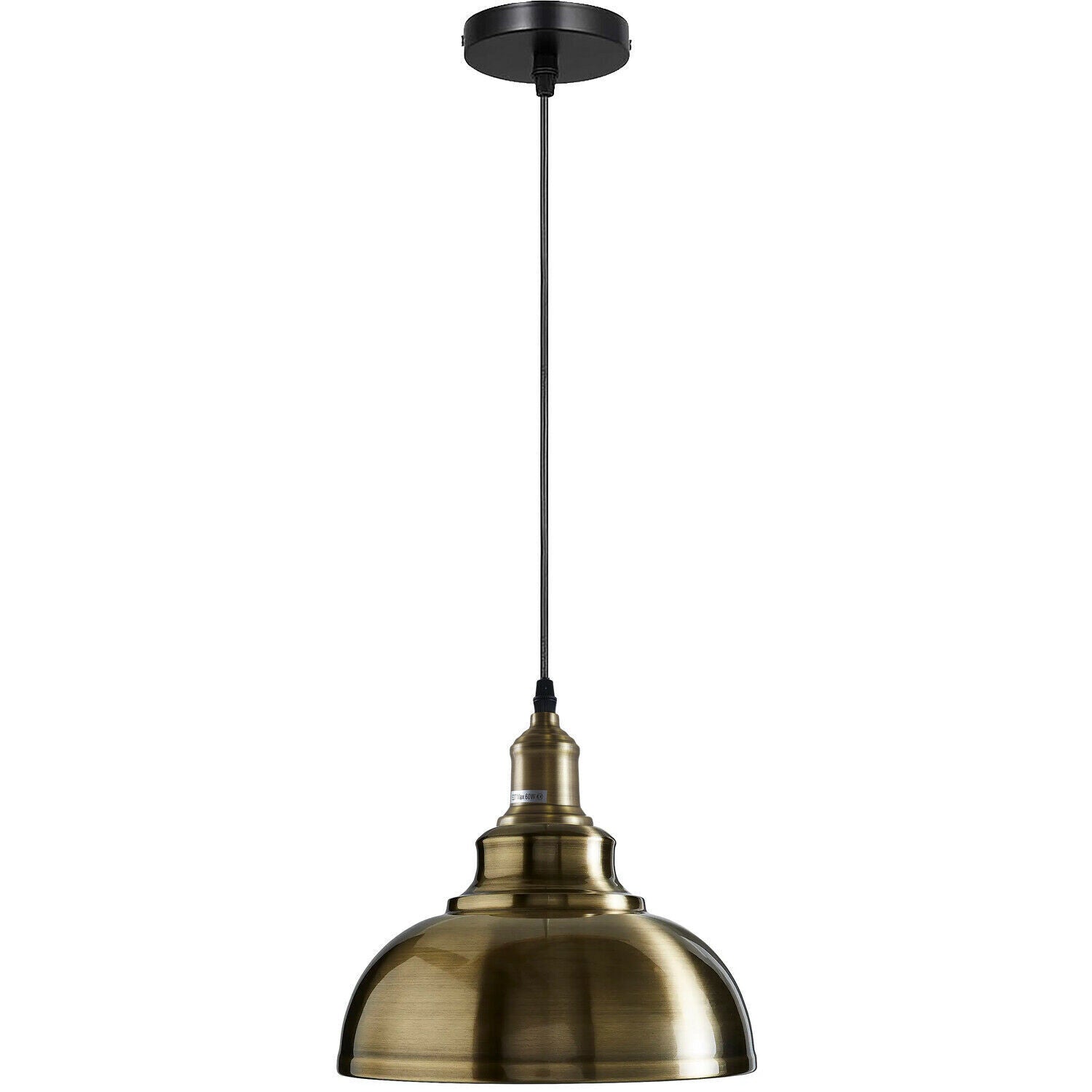 Vintage Industrial Metal Dome Pendant Light E27 Cord Fitting ~ 6030