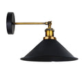 Industrial Indoor Wall Sconce Metal Black Wall Lamp~5972-2