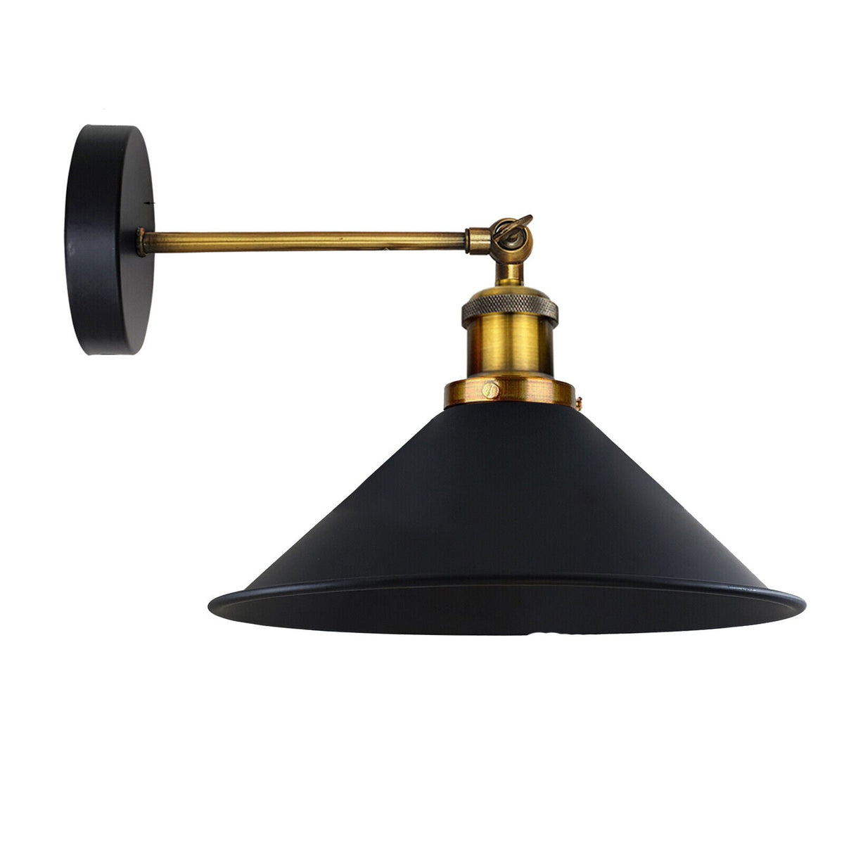 Industrial Indoor Wall Sconce Metal Black Wall Lamp~5972-2