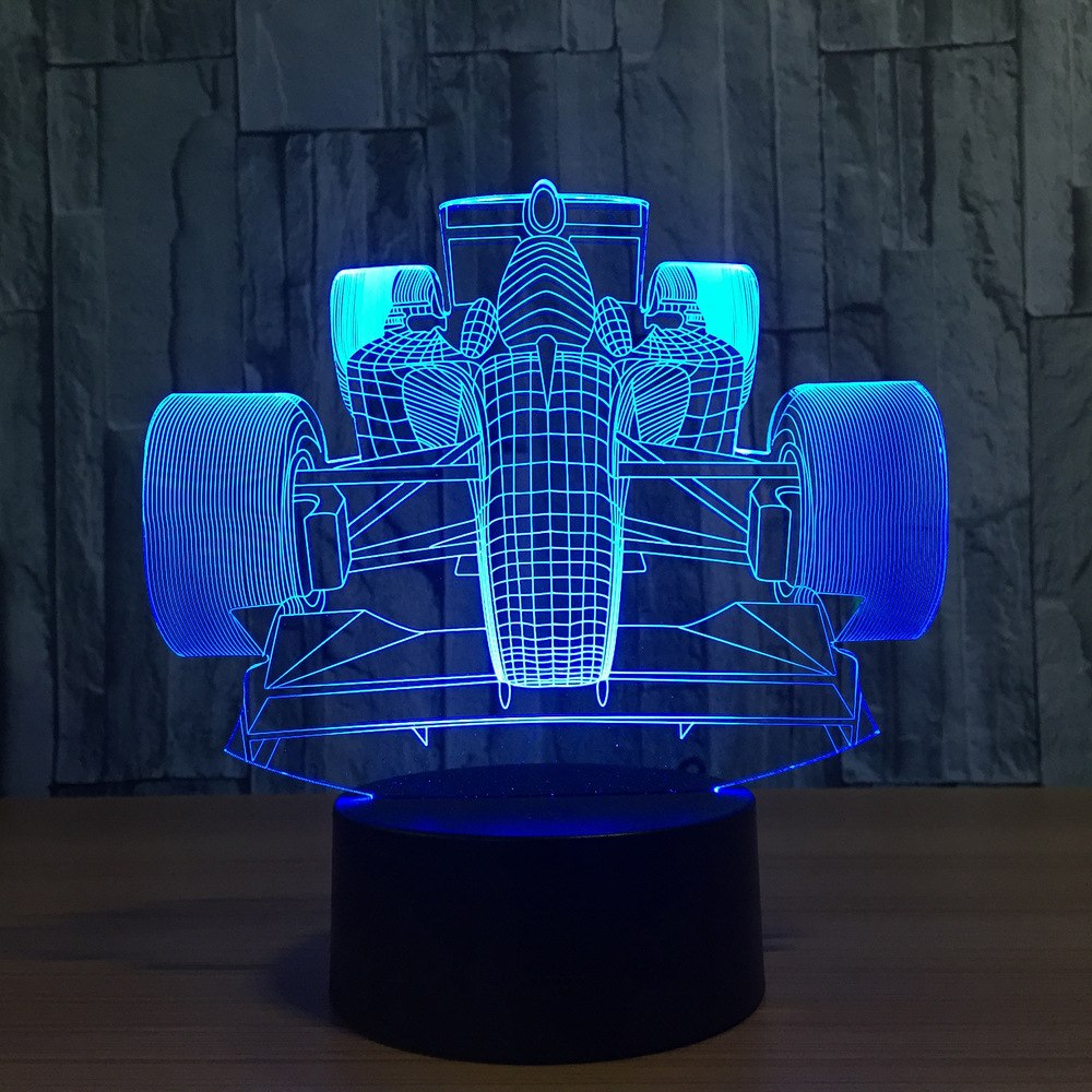 RaceGlow — 3D Racing Car LED Night Light