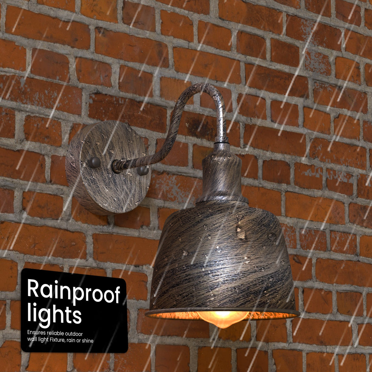 Rainproof Outdoor wall Ligh E27 Metal~5522-4