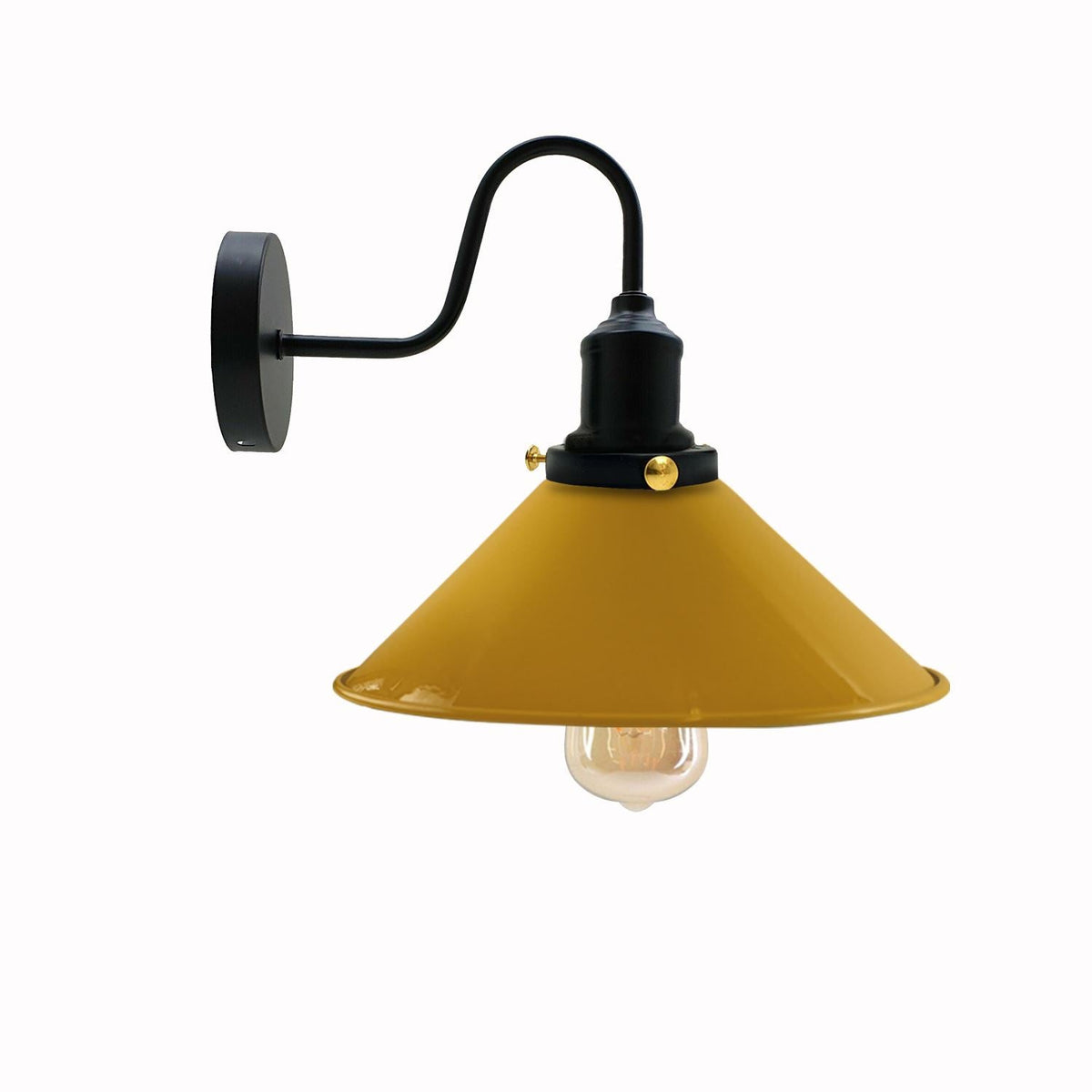 Industrial Wall Lights Indoor Swan Neck Indoor Sconce Meta  ~3391-5