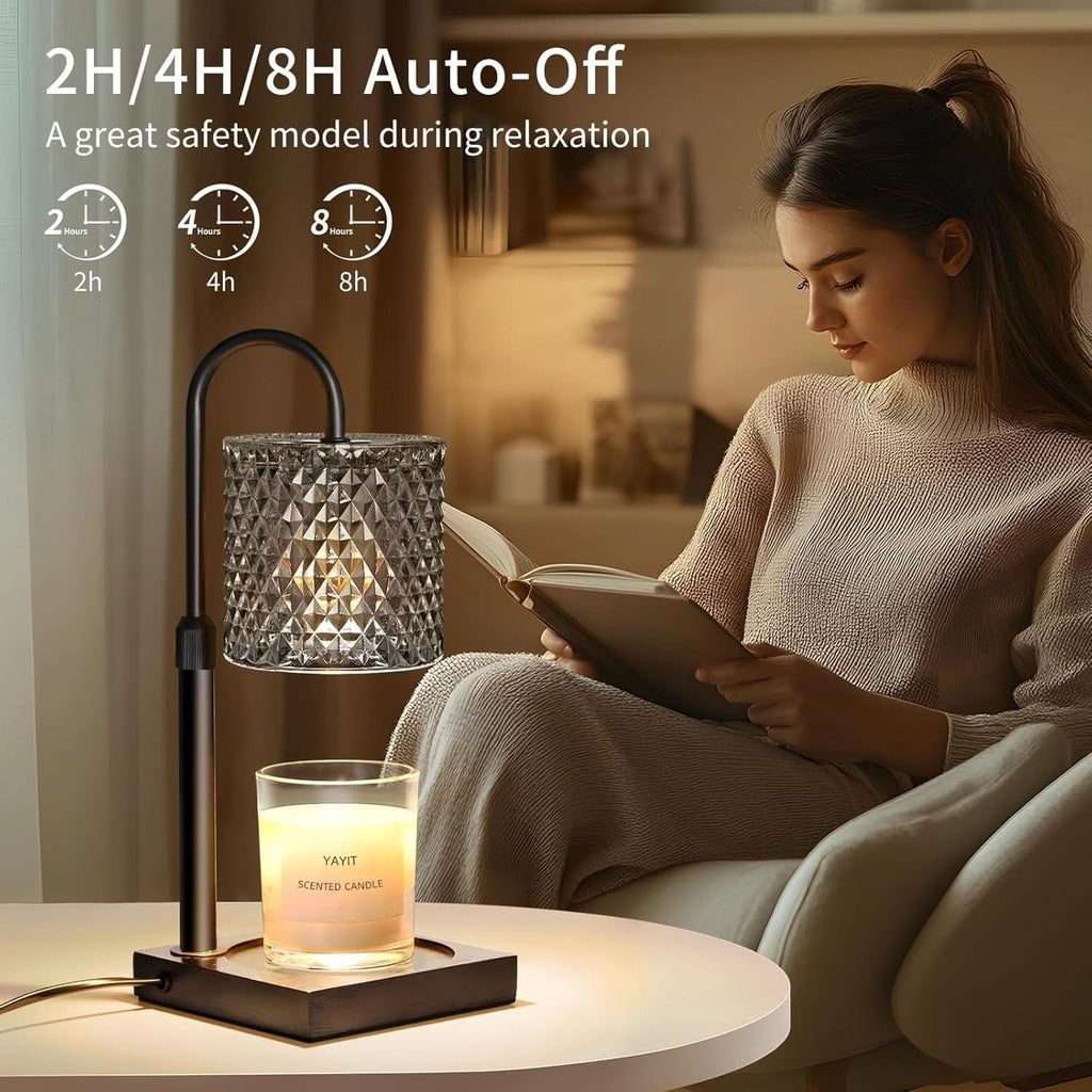 Candle Warmer Lamp With Timer Dimmer Height Adjustable-2