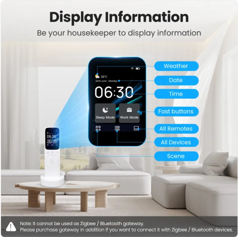 CommandDock — Smart Home Remote with Charging Dock