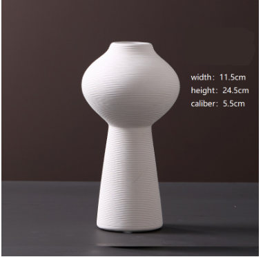 TerraWhiteMinimal — Decorative Vase