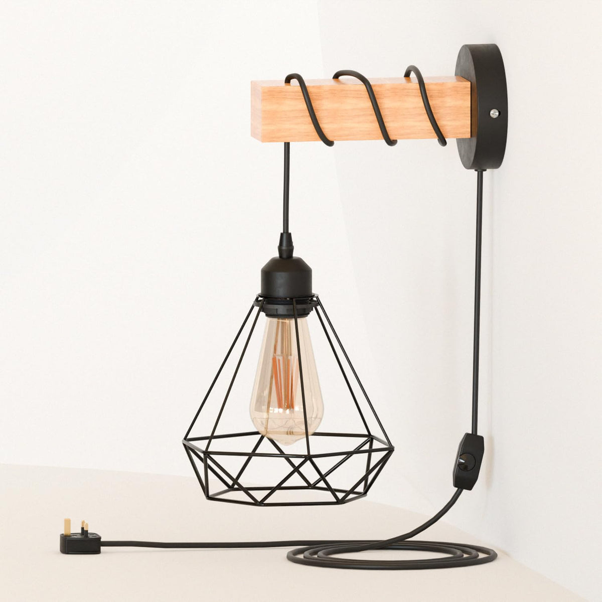 Industrial Dimmable Wall Lights ~6335-4