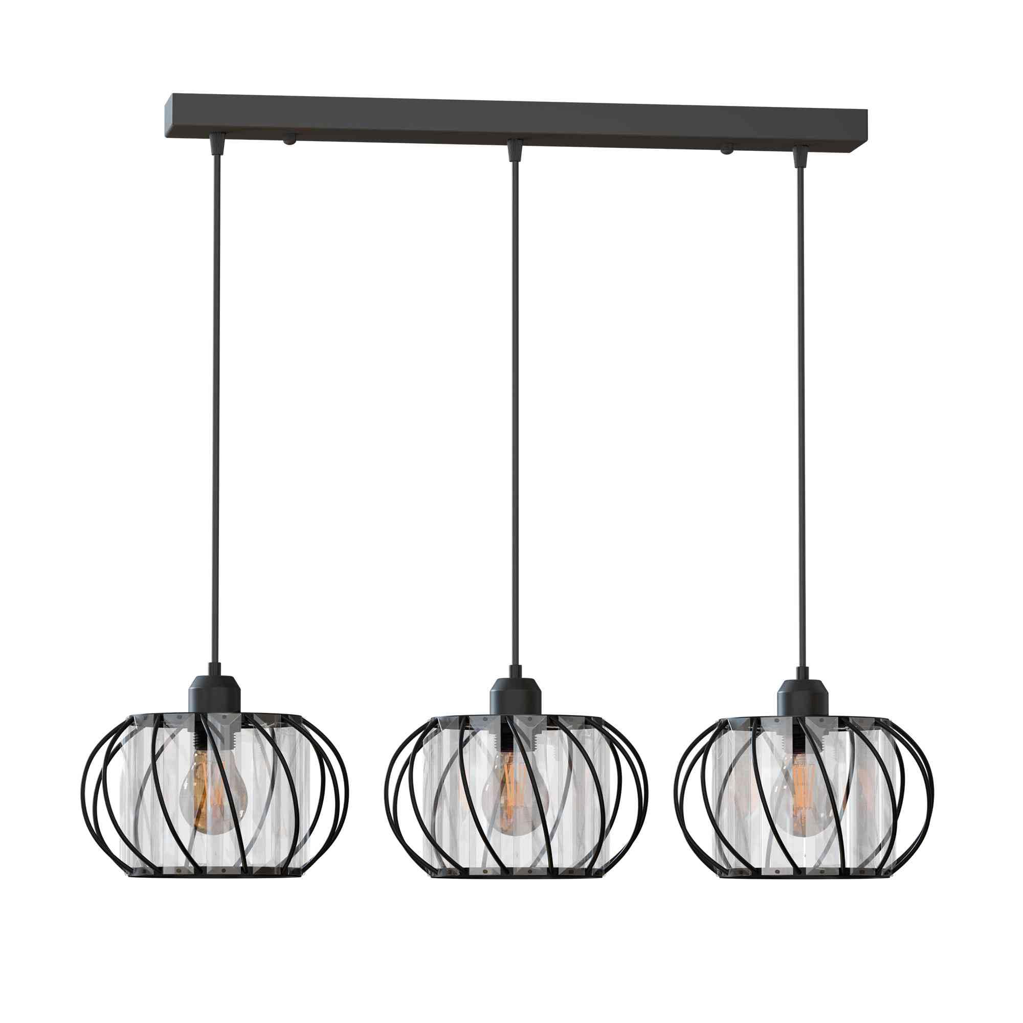 3 Light Crystal Glass Pendant Lamp ~6537