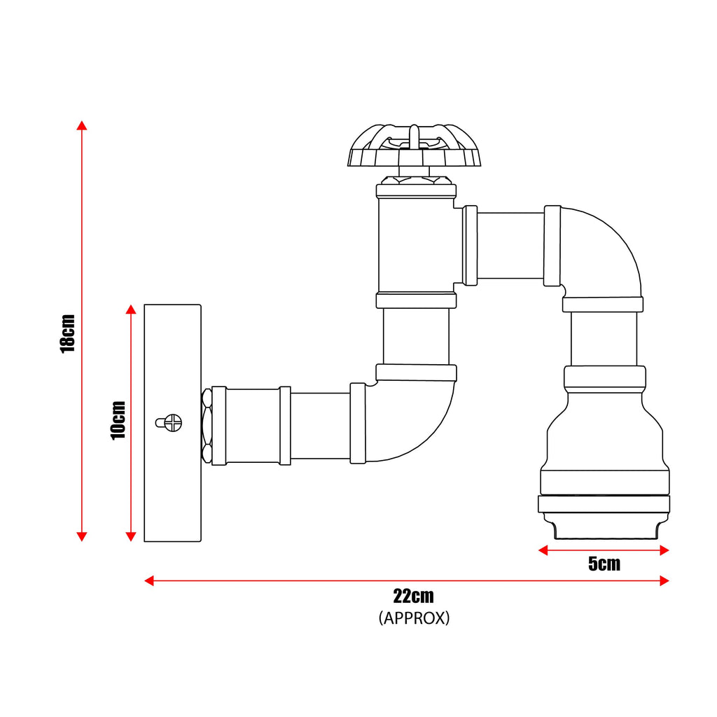 E27 Steampunk Wall Lights Indoor ~6264-1