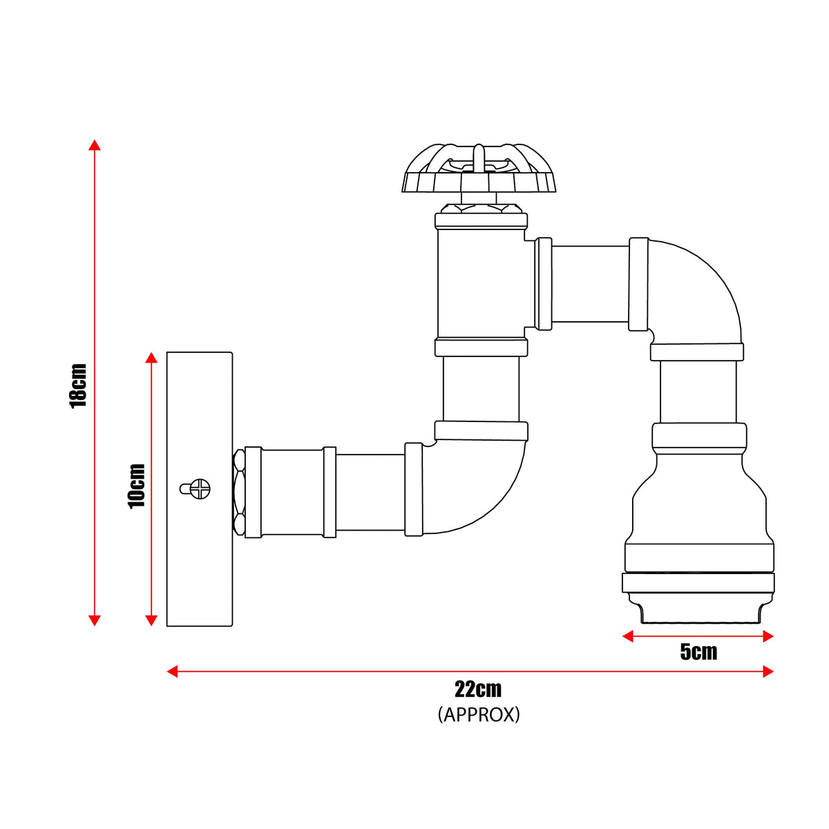E27 Steampunk Wall Lights Indoor ~6264-1